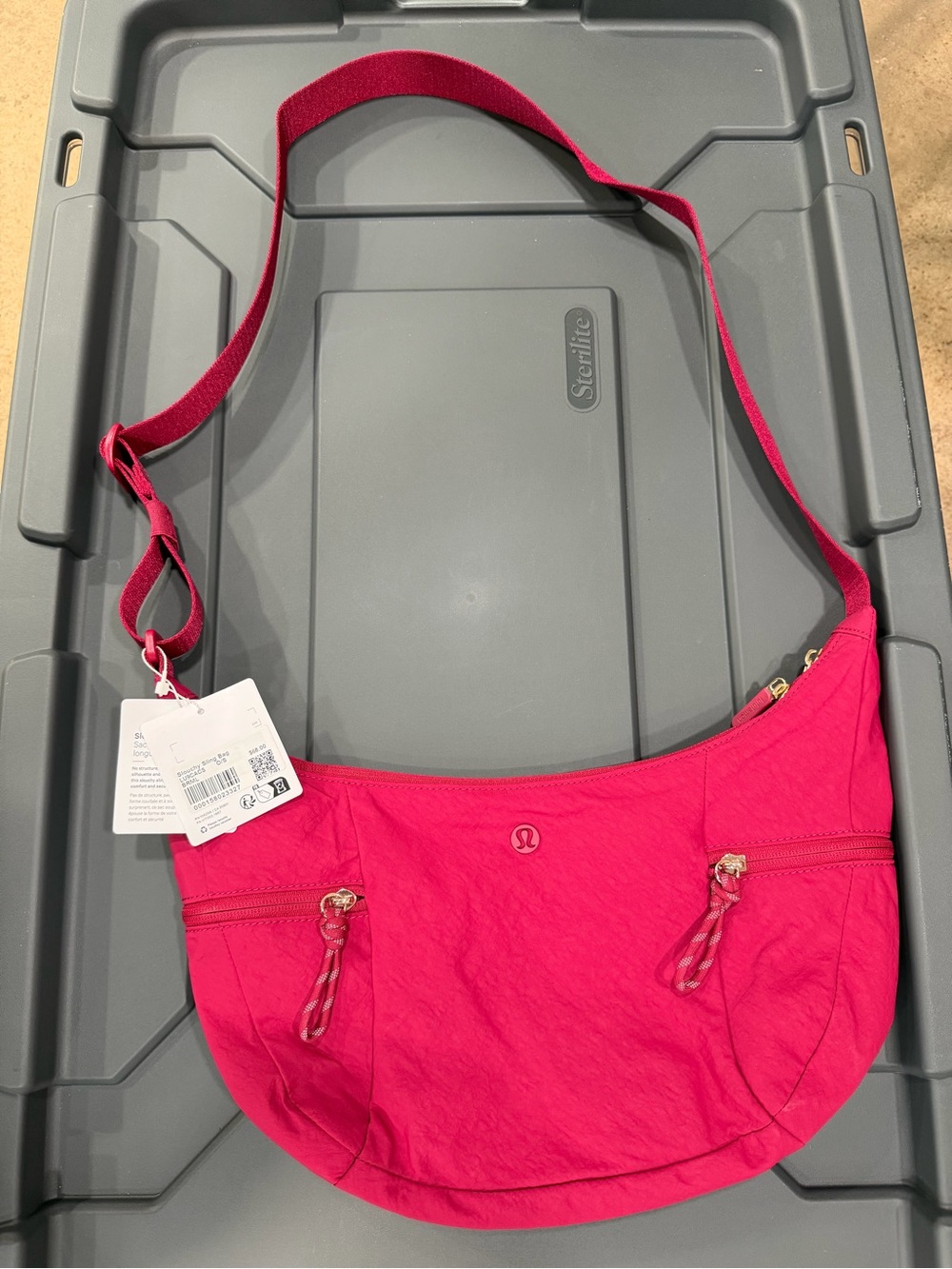 Lululemon Slouchy Sling Bag Berry Rumble